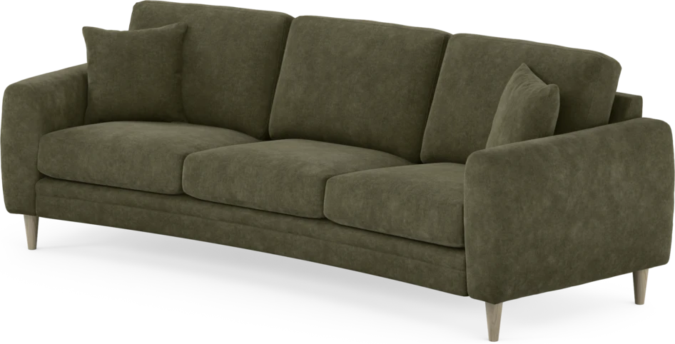 Eden - 3-sits soffa svängd - Grön