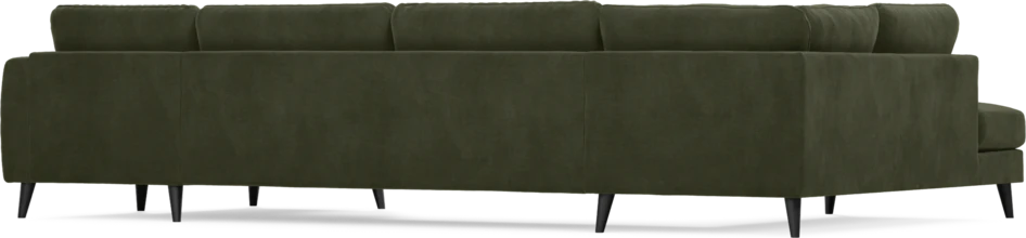 Bridge - 3-sits soffa med divan vänster och schäslong höger - Grön