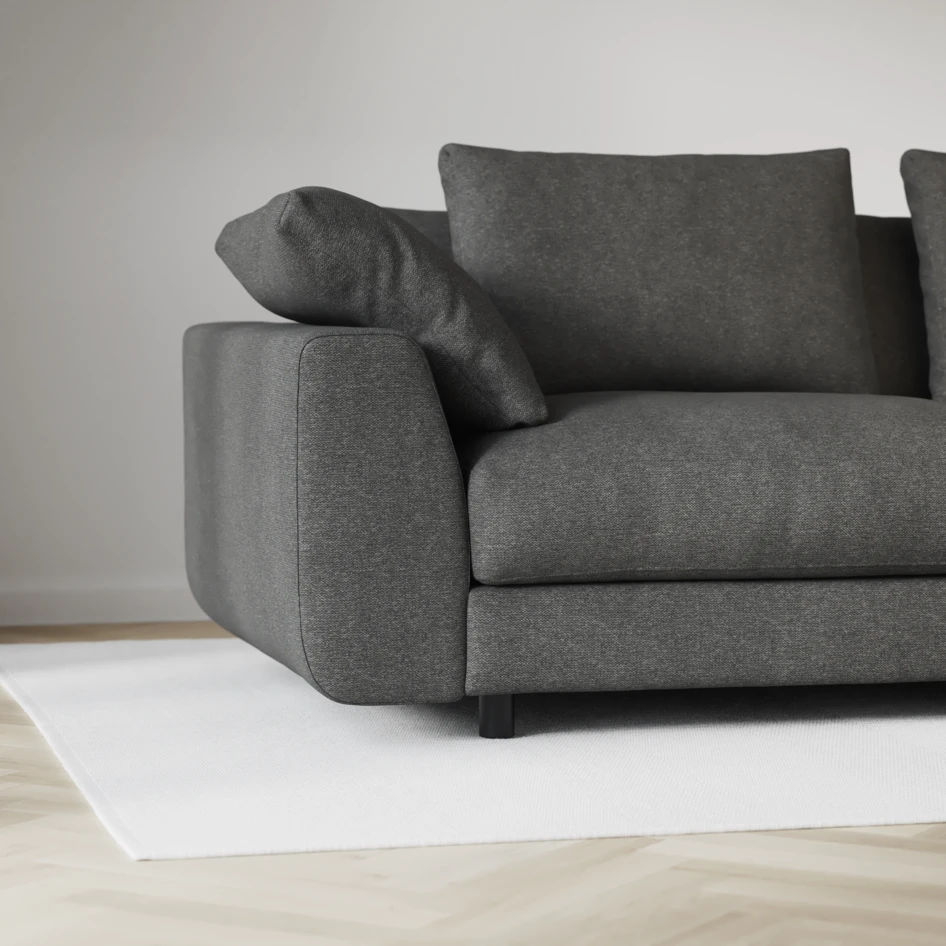 Amie - 3-sits med divan vänster - Grå