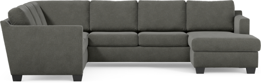 Friday - Hörnsoffa, 2+3-sits med schäslong höger - Grå