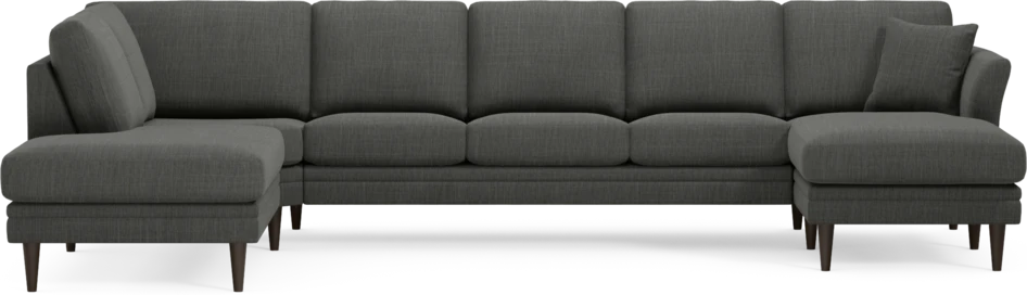 Eden - 3-sits soffa med divan vänster och schäslong höger - Grå