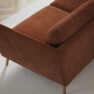 Madison - 2-sits soffa med schäslong höger - Orange