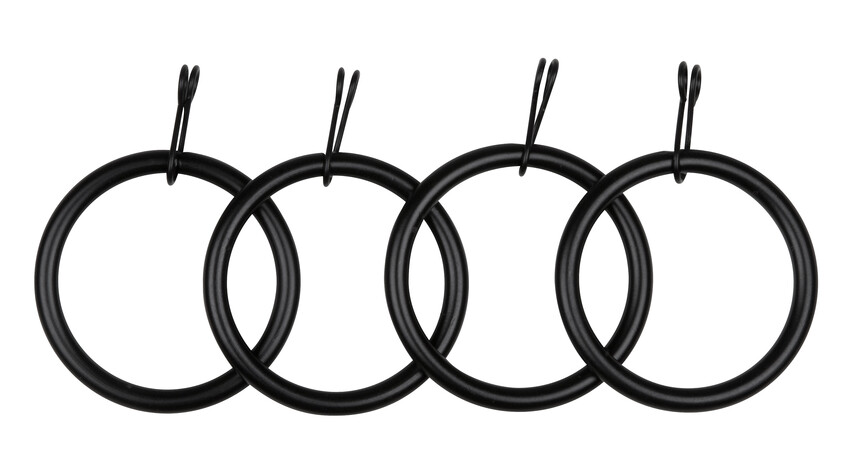 Candela - Gardinring, 10-pack - Svart