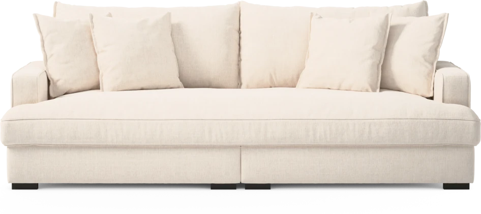 Rossi - 3-sits soffa, hel dyna - Vit