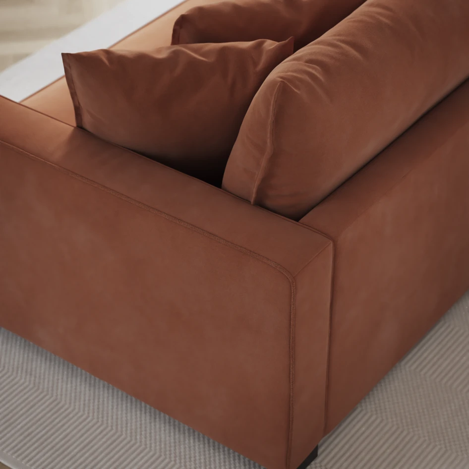 Rossi - 4-sits soffa - Orange