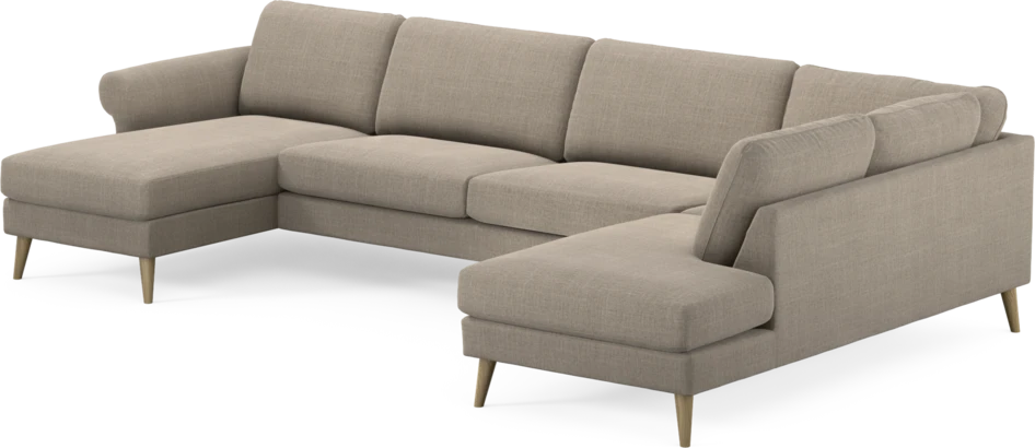 Bridge - 3-sits soffa med schäslong vänster och divan höger - Beige