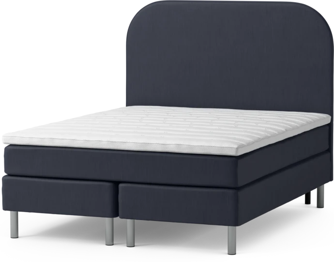 Roma Family, Kontinentalsäng, dubbelsäng med bäddmadrass och sänggavel slät, B 160-180