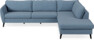 County - 2,5-sits soffa med divan höger - Blå