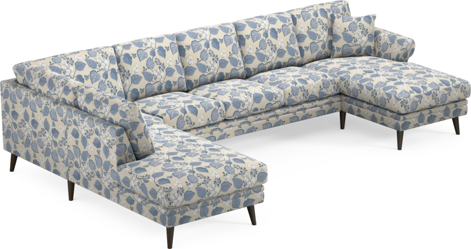 Eden - 3-sits soffa med divan vänster och schäslong höger - Flerfärgad