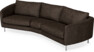Madison - 3-sits soffa svängd, 90 cm - Brun