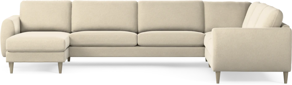 Bridge - Hörnsoffa, 3+2-sits med schäslong vänster - Beige