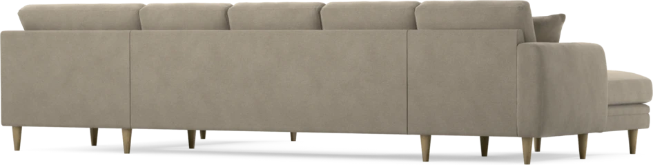 Eden - 3-sits soffa med schäslong vänster och divan höger - Beige