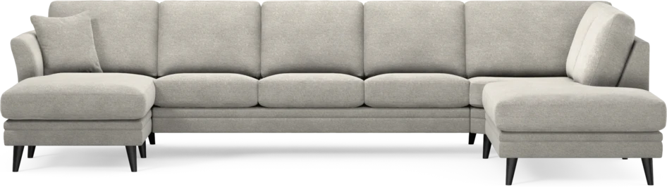 Eden - 3-sits soffa med schäslong vänster och divan höger - Grå