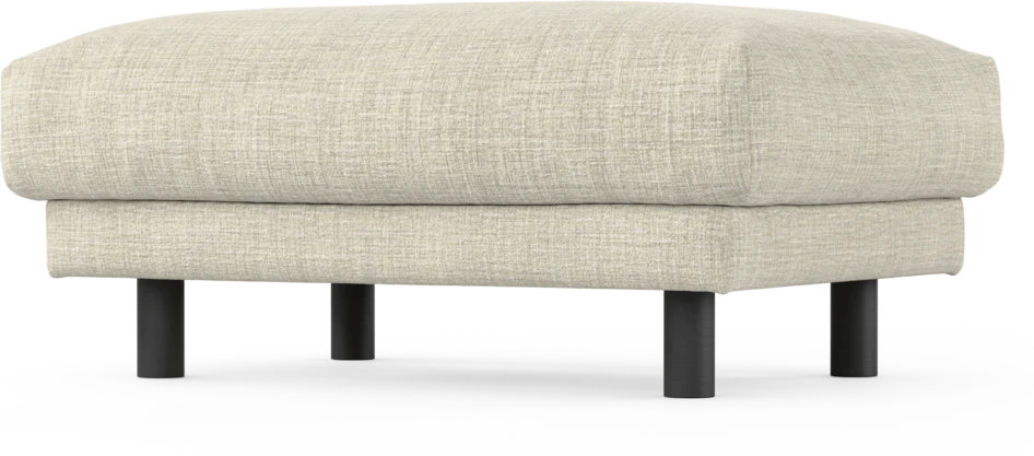 Cherrie - Fotpall 100, fast klädsel - Beige