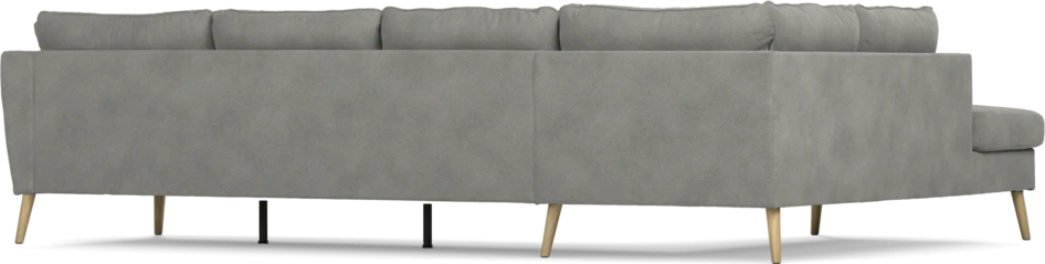 County - 3-sits soffa med divan vänster - Grå