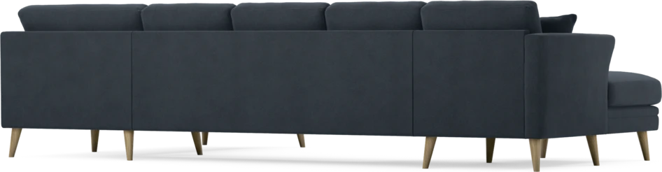 Eden - 3-sits soffa med schäslong vänster och divan höger - Blå