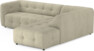 Bella - 3-sits soffa med divan höger - Beige