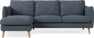 Madison Lux - 2-sits soffa med schäslong vänster - Vit