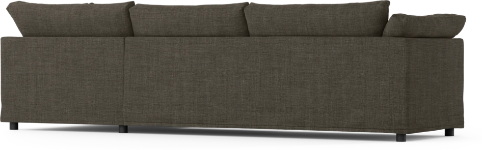Cherrie - 3-sits soffa med divan höger, med kappa - Brun