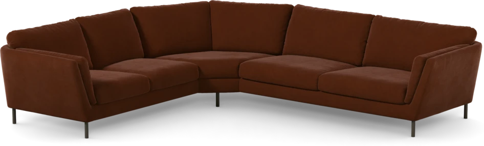 Madison Lux - Hörnsoffa 2+3-sits, hörn 2 - Orange