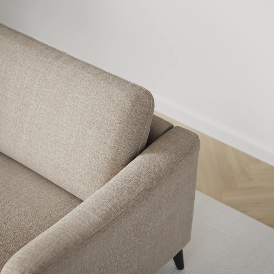 Bridge - 3-sits soffa svängd - Beige