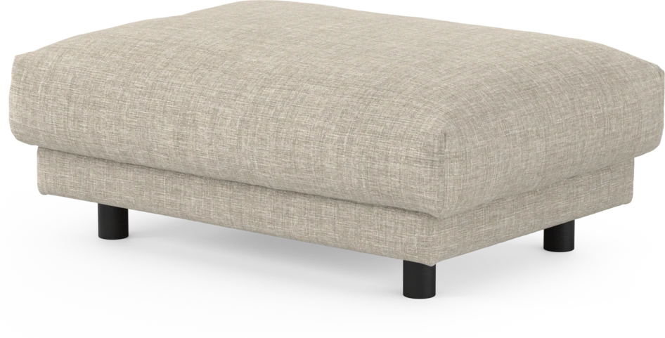 Cherrie - Fotpall 100, fast klädsel - Beige