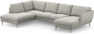 Madison Lux - 2-sits soffa med divan vänster och schäslong höger - Grå