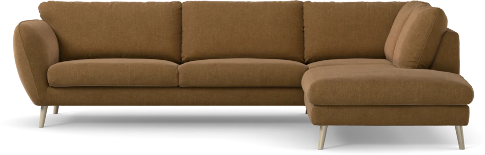 Madison Lux - 3-sits soffa med divan höger - Brun