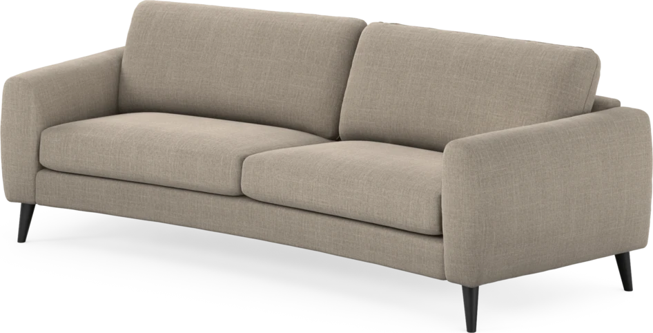 Bridge - 3-sits soffa svängd - Beige