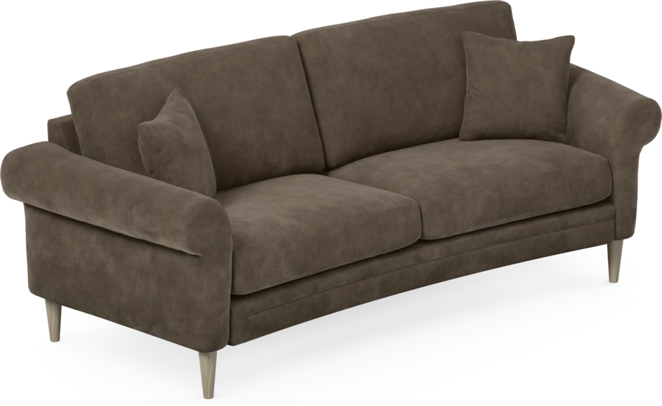 Eden - 2,5-sits soffa svängd - Brun