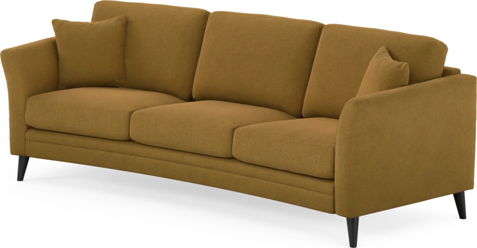 Eden - 3-sits soffa svängd - Gul