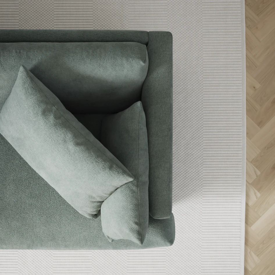 Harper - 3-sits soffa med divan höger - Blå