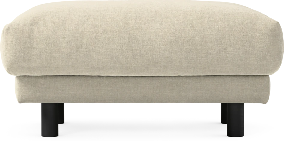 Cherrie - Fotpall 110, fast klädsel - Beige