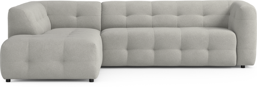 Bella - 3-sits soffa med divan vänster - Grå