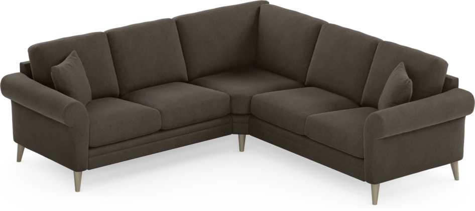 Eden - Hörnsoffa, 2+2-sits - Brun