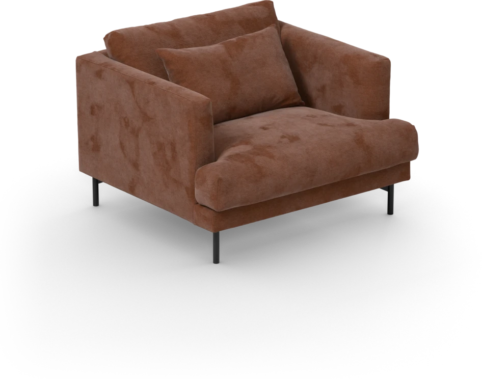 Harper - Fåtölj, 80 cm - Orange