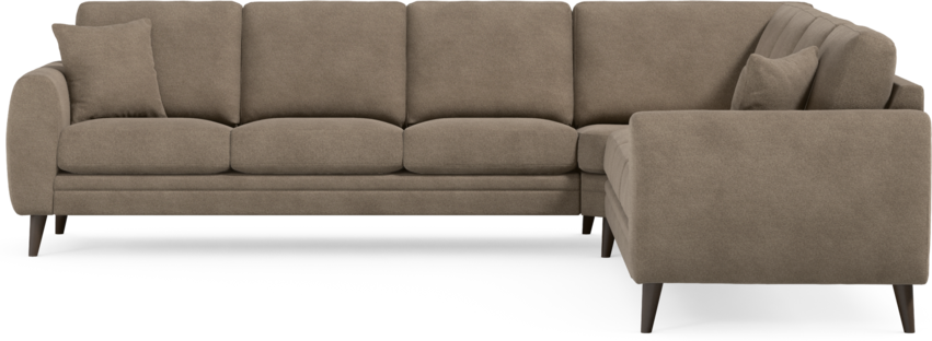 Eden - Hörnsoffa, 3+3-sits - Brun