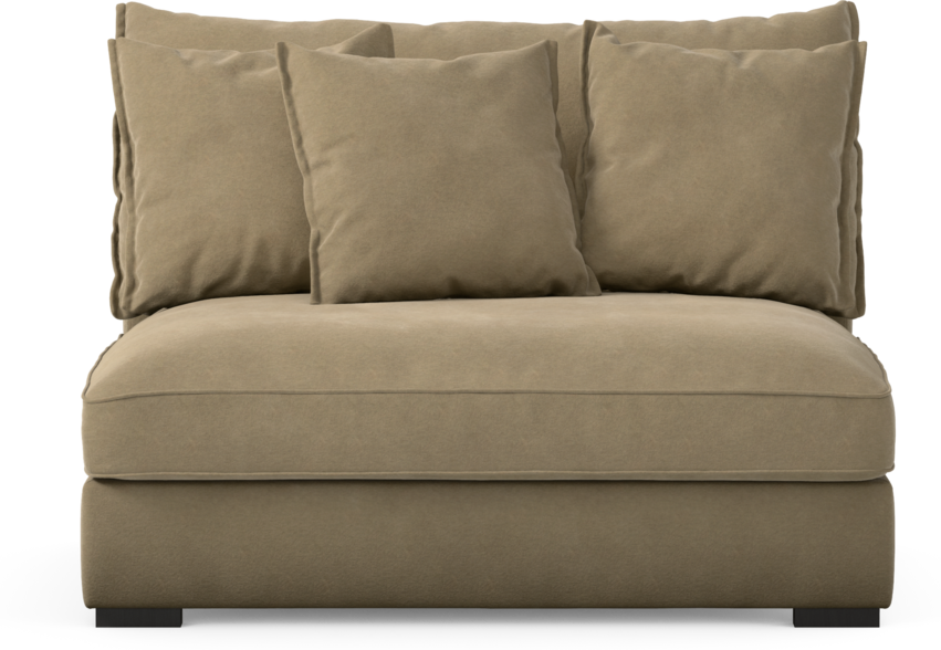Rossi - 2-sits utan armstöd - Beige
