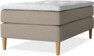 Delux Dream - Kontinentalsäng, enkelsäng med bäddmadrass - Beige