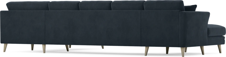 Eden - 3-sits soffa med schäslong vänster och divan höger - Blå
