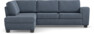 Friday - 2,5-sits soffa med divan vänster - Blå