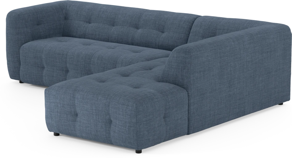 Bella - 3-sits soffa med divan höger - Blå