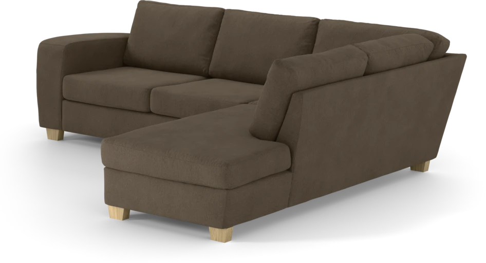 Friday - 2,5-sits soffa med divan höger - Brun