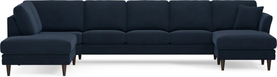 Eden - 3-sits soffa med divan vänster och schäslong höger - Blå