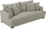 Mila - 3-sits soffa, hel dyna - Grå