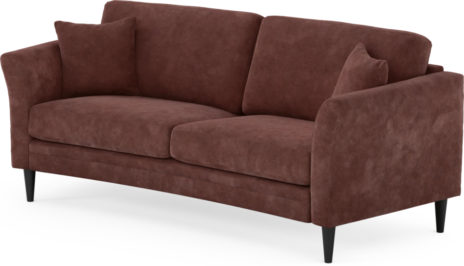 Eden - 2,5-sits soffa svängd - Röd
