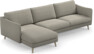 Madison Lux - 3-sits soffa med schäslong vänster - Grå