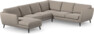 Madison Lux - Hörnsoffa med schäslong vänster - Beige