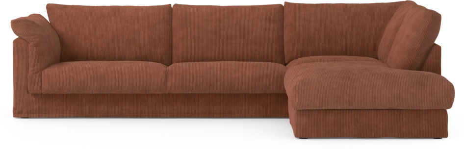 Cherrie Klädsel - Klädsel till 3-sits soffa med divan höger - Orange