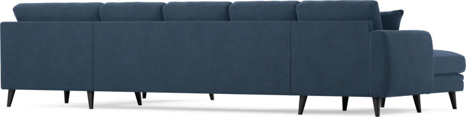 Eden - 3-sits soffa med schäslong vänster och divan höger - Blå